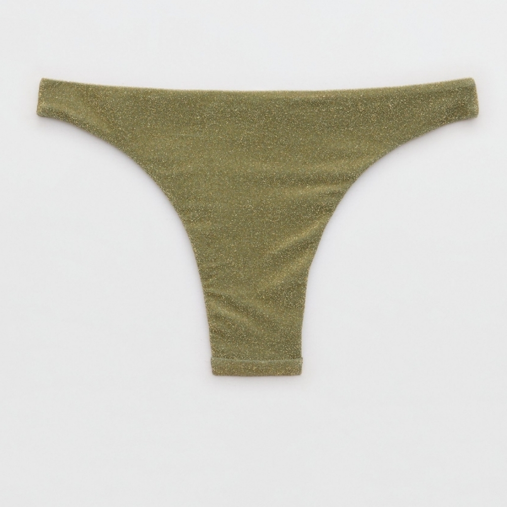 NWT Aerie Sparkle Cheeky Bikini Bottom - Picture 2 of 3